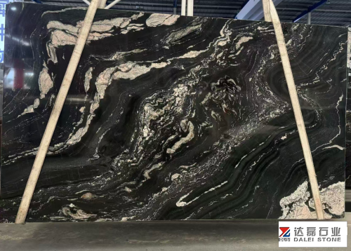 Cosmic Black Granite Big Slabs Dalei Stone Good Price