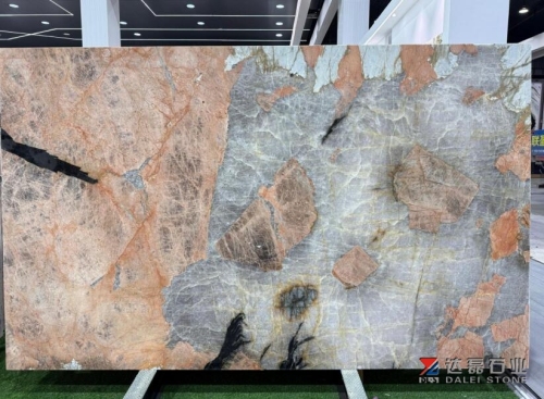 Brazil Natural Quartize Slabs Pink Marble Big Slabs