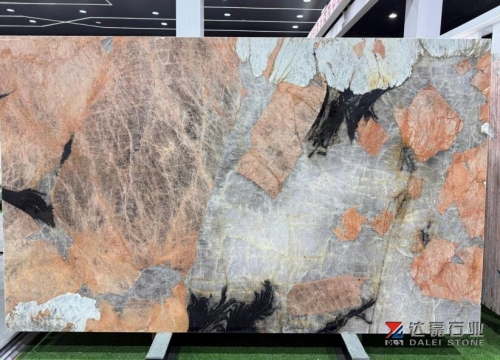 Brazil Natural Quartize Slabs Pink Marble Big Slabs