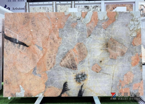 Brazil Natural Quartize Slabs Pink Marble Big Slabs