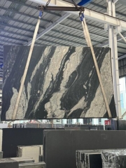 China Local Granite Cosmic Black Granite Big Slabs Polished