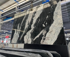 China Local Granite Cosmic Black Granite Big Slabs Polished