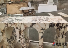 Calacatta Viola Marble Bar Counter