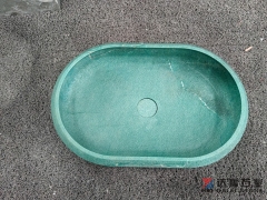 Oval Amazon Green Marble Vessel Sink Luxury Bathroom Decor