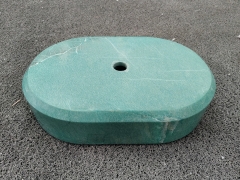 Oval Amazon Green Marble Vessel Sink Luxury Bathroom Decor