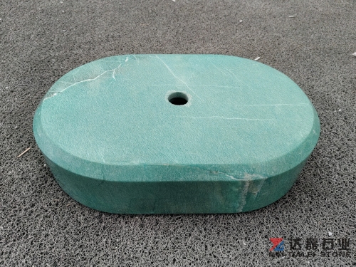 Oval Amazon Green Marble Vessel Sink Luxury Bathroom Decor