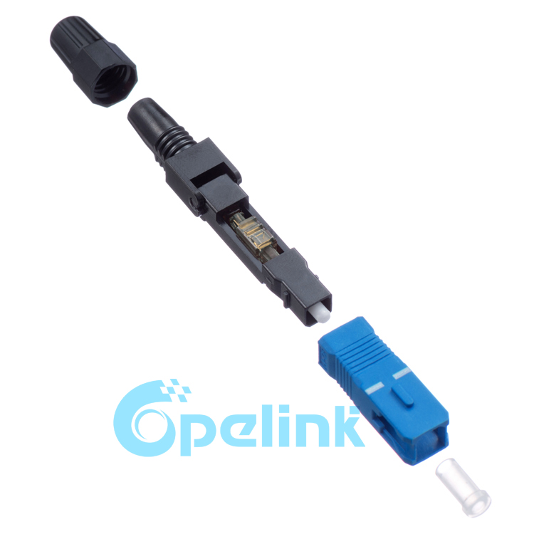 SC/PC Singlemode Easy-to-operate FTTH Fiber Fast Assembly Connector