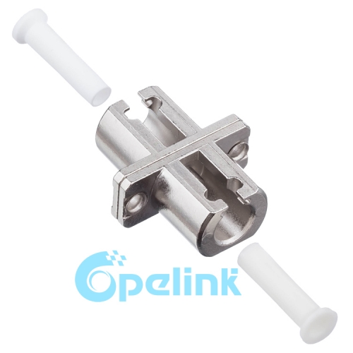 LC-LC Metal Rectangular Simplex Singlemode Fiber Optic Adapter S1