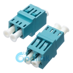 LC-LC Plastic Square Duplex Singlemode Fiber Optic Adapter