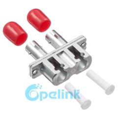 LC-ST Metal Duplex Singlemode adaptador de fibra óptica