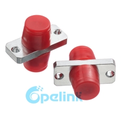 FC-FC Metal Rectangular Simplex Singlemode Fiber Optic Adapter