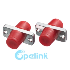 FC-FC Metal Rectangular Simplex Singlemode Fiber Optic Adapter