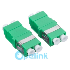 LC/APC-LC/APC plástico Duplex Singlemode adaptador de fibra óptica sin brida