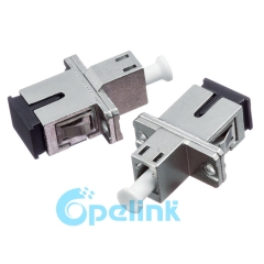 LC-SC metálico Rectangular Simplex Singlemode adaptador de fibra óptica S1