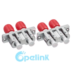 LC-ST Metal Duplex Singlemode adaptador de fibra óptica