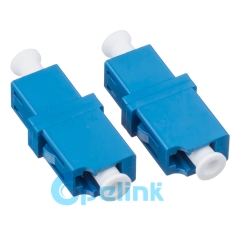 LC-LC Plastic Rectangular Simplex Singlemode Fiber Optic Adapter
