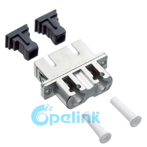 LC-SC Metal Duplex Singlemode Fiber Optic Adapter