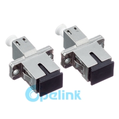LC-SC metálico Rectangular Simplex Singlemode adaptador de fibra óptica S1