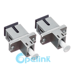 LC-SC metálico Rectangular Simplex Singlemode adaptador de fibra óptica S1
