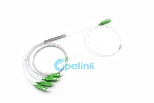 1X4 PLC Splitter SC/APC 0,9mm Mini Blockless óptico PLC de fibra de divisor