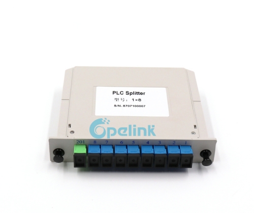 1X8 SC/APC-SC/PC LGX Plastic Box Fiber Optical PLC Splitter
