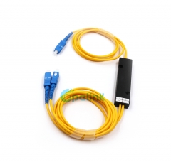 1 X2 FBT óptico divisor, caja de plástico SC/PC