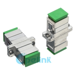 SC/APC Metal Simplex fibra óptica adaptador