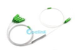 1X4 PLC Splitter SC/APC 0,9mm Mini Blockless óptico PLC de fibra de divisor