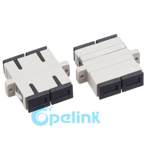 SC Plastic Duplex Multimode Fiber Optic Adapter