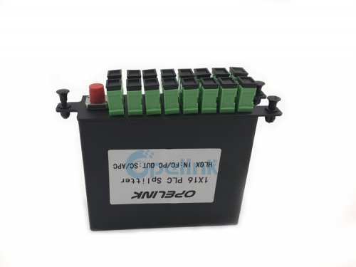 1X16 LGX Metal Box Fiber Optic PLC Splitter