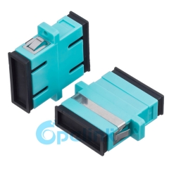 Adaptador de fibra óptica OM3 multimodo dúplex de plástico SC