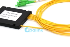 1X5 волоконно-оптический PLC сплиттер, SC/APC, пластиковая коробка ABS упаковка