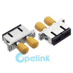 SC-ST metal Duplex Singlemode adaptador de fibra óptica