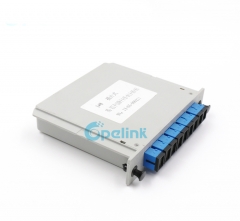 1x8 sc/pc lgx caixa de plástico fibra óptica plc divisor