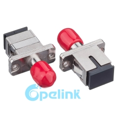 SC-ST Metal Simplex Singlemode adaptador de fibra óptica