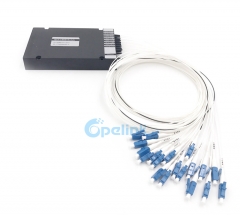 18CH Mux/Demux Optical CWDM Module , ABS Box , 0.9mm LC/PC
