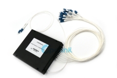 8ch mux demux módulo cwdm óptico, caixa abs, 0.9mm lc/pc