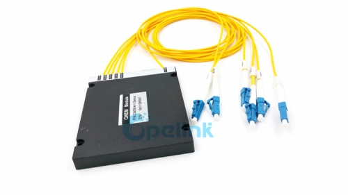 4CH Mux/Demux Optical CWDM Module , ABS Box , 2.0mm LC/UPC