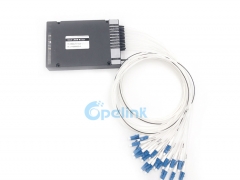 18CH Mux/Demux Optical CWDM Module , ABS Box , 0.9mm LC/PC