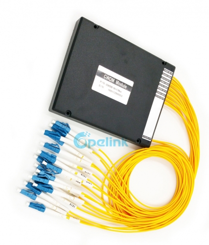 16CH Mux/Demux Optical CWDM Module , ABS Box , 2.0mm LC/PC