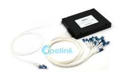 8ch mux demux módulo cwdm óptico, caixa abs, 0.9mm lc/pc