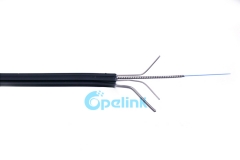 Cabo de fibra anti-roedor ftth, anti-mouse tipo arco auto-suportado espiral central de aço inoxidável tubo blindado gota cabo de fibra óptica gjyxckh