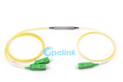 3Port FWDM Module, 1310nm 1490nm 1550nm ,0.9mm SC/APC Steel Tube Optical Fwdm