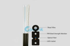 Gjyxch cabo ftth, auto-suportado tipo arco tipo de aço trançado tipo gota cabo de fibra óptica gjyxfch g657a1 g657a2