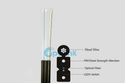 Gjyxch cabo ftth, auto-suportado tipo arco tipo de aço trançado tipo gota cabo de fibra óptica gjyxfch g657a1 g657a2
