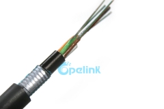 Optical Fiber Cable, Outdoor Armored PE Loose Tube Fiber Optic Cable GYTY53