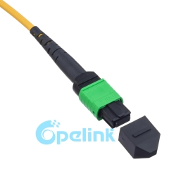 MPO/MTP Cable de fibra redonda Singlemode Cable de parche de fibra óptica