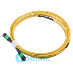 MPO/MTP Cable de fibra redonda Singlemode Cable de parche de fibra óptica