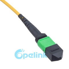 MPO/MTP Cable de fibra redonda Singlemode Cable de parche de fibra óptica