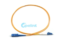 SC-LC Fiber Jumper, 2.0mm SM Simplex 9/125 Fiber Optic Patch Cable